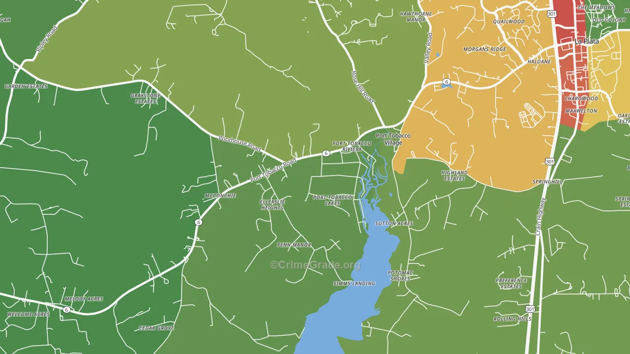 20677, MD Map of Theft Rates
