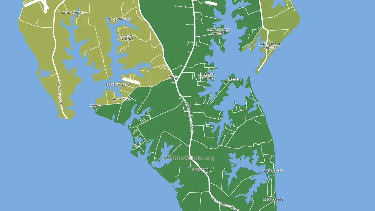 20680, MD Map of Theft Rates
