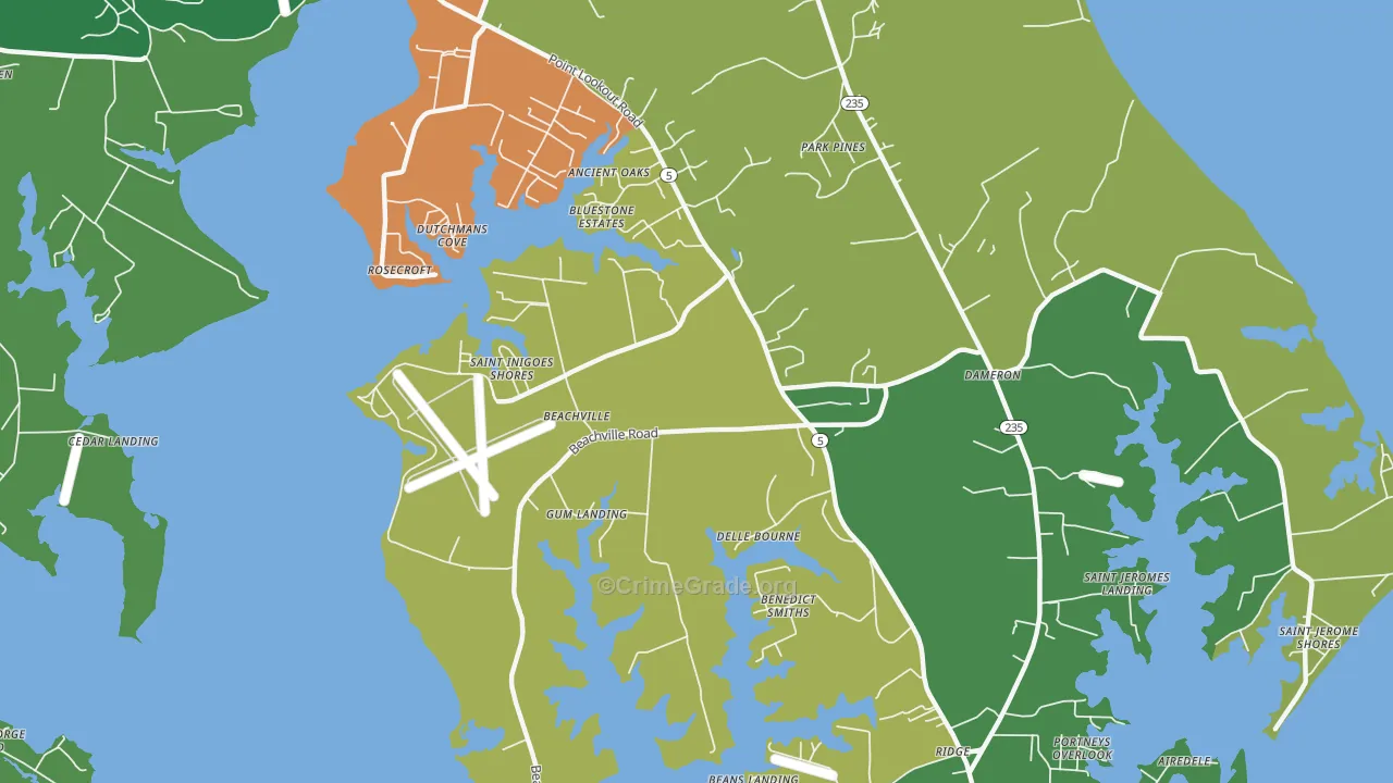 20684, MD Map of Theft Rates