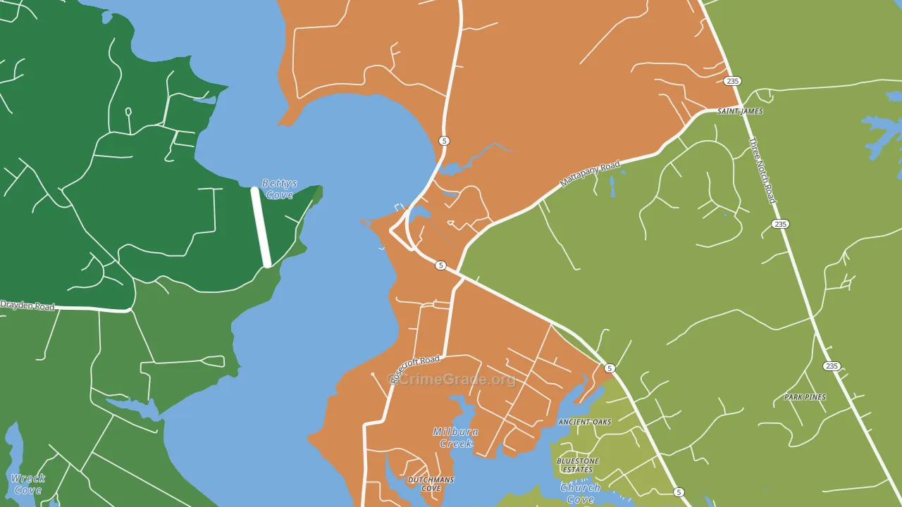 20686, MD Map of Theft Rates