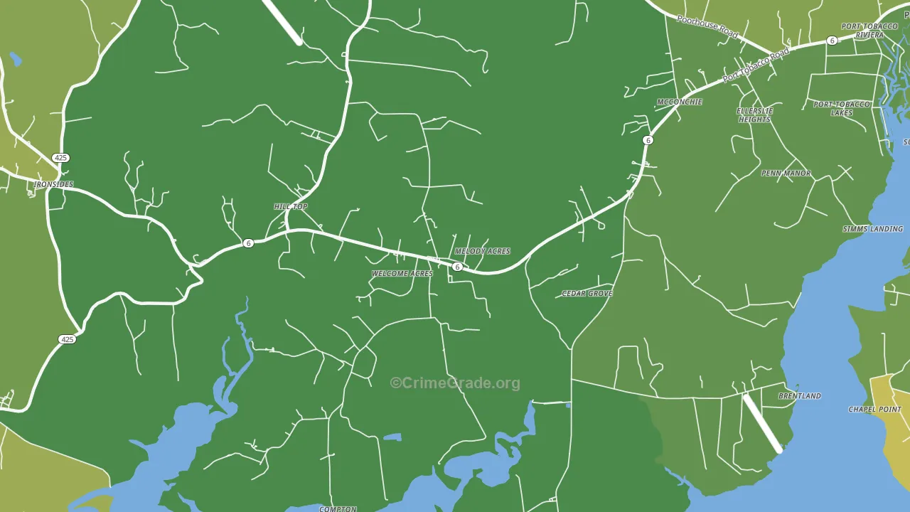 20693, MD Map of Theft Rates