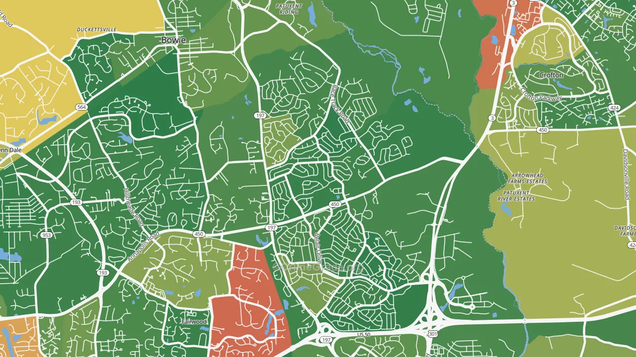 20715, MD Map of Theft Rates