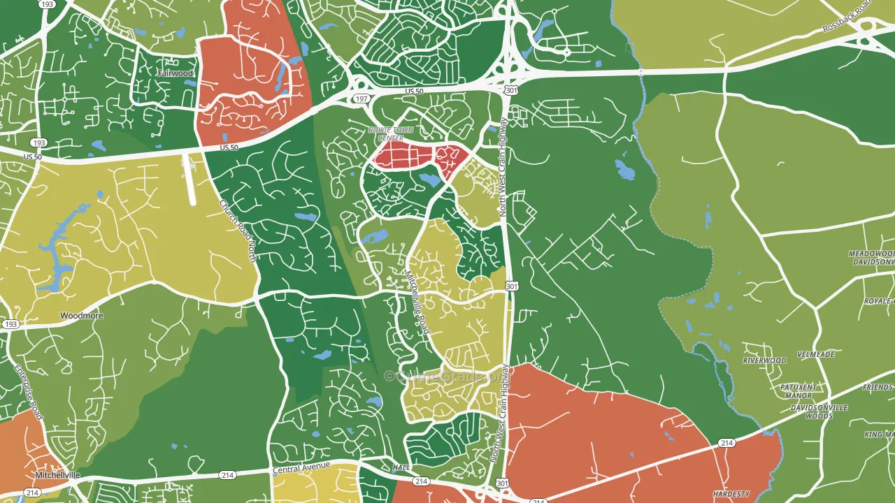 20716, MD Map of Theft Rates