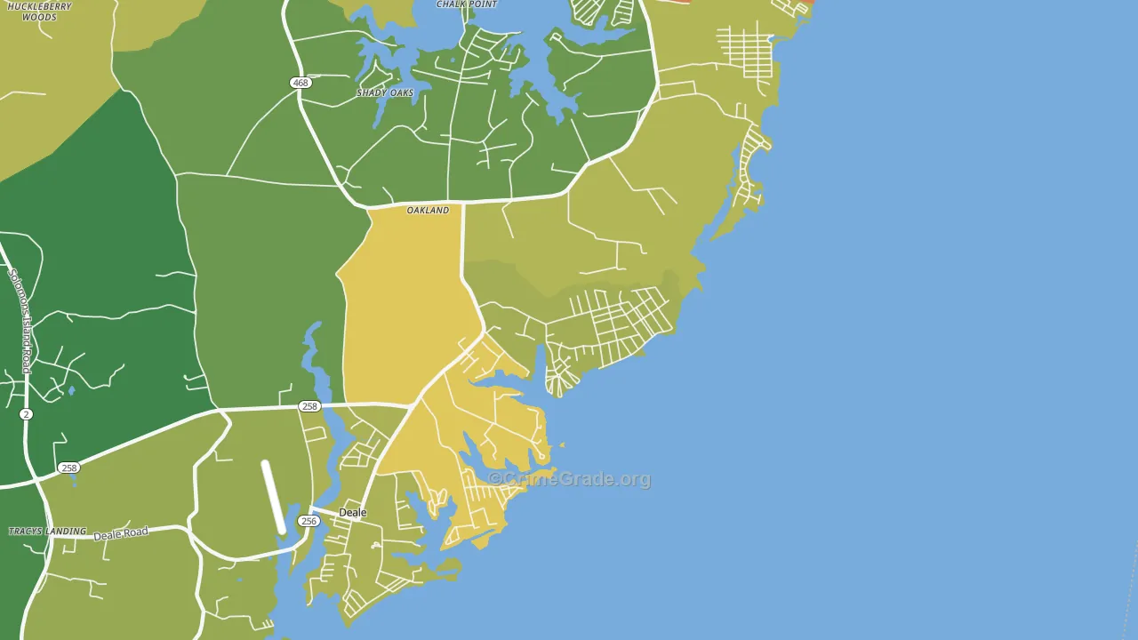 20733, MD Map of Theft Rates