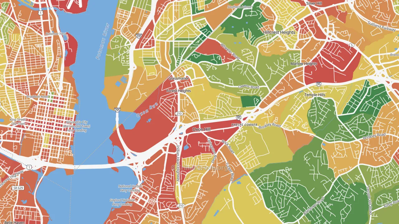 20745, MD Map of Theft Rates