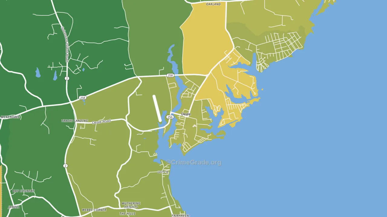 20751, MD Map of Theft Rates