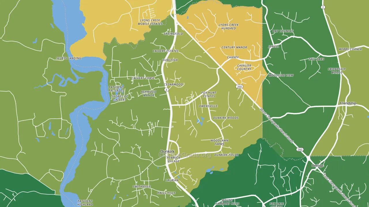20754, MD Map of Theft Rates