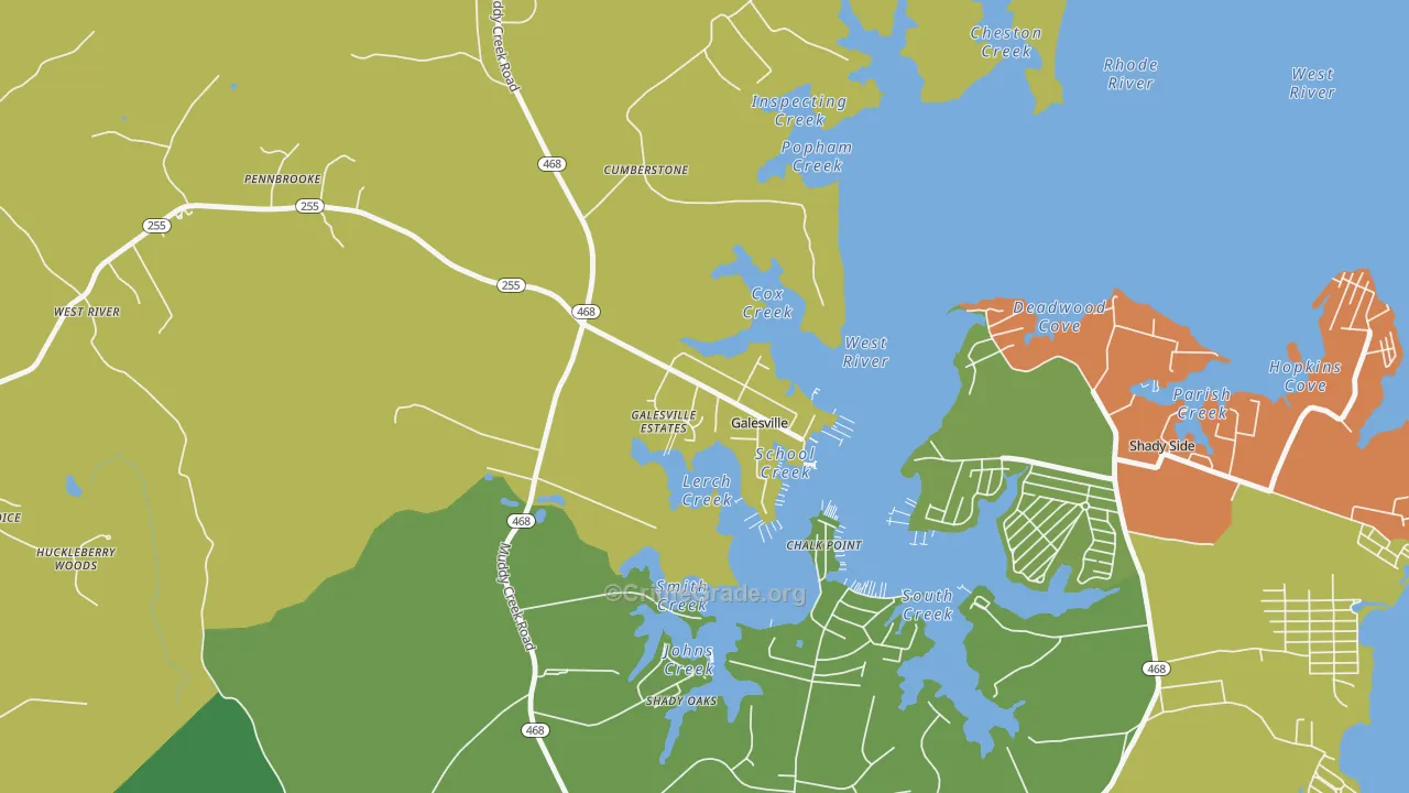 20765, MD Map of Theft Rates