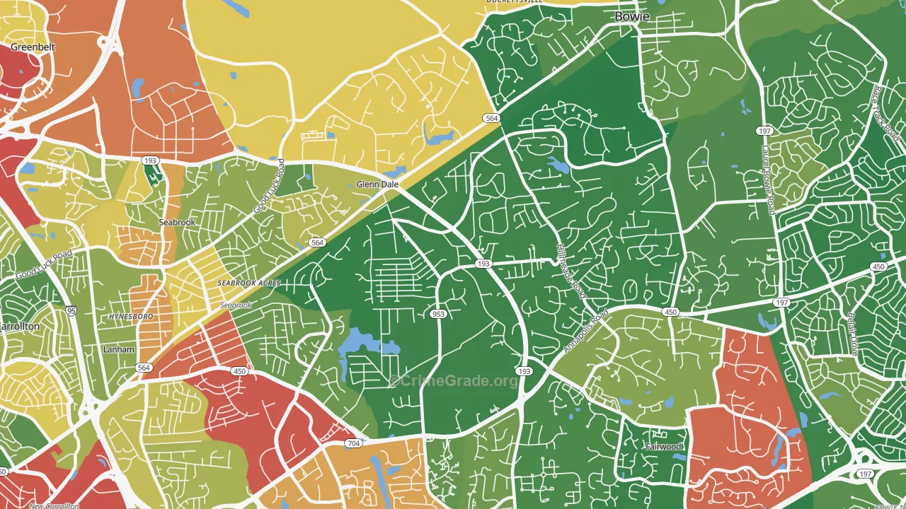 20769, MD Map of Theft Rates