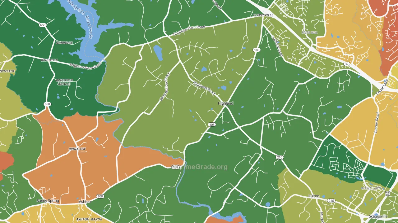 20777, MD Map of Theft Rates