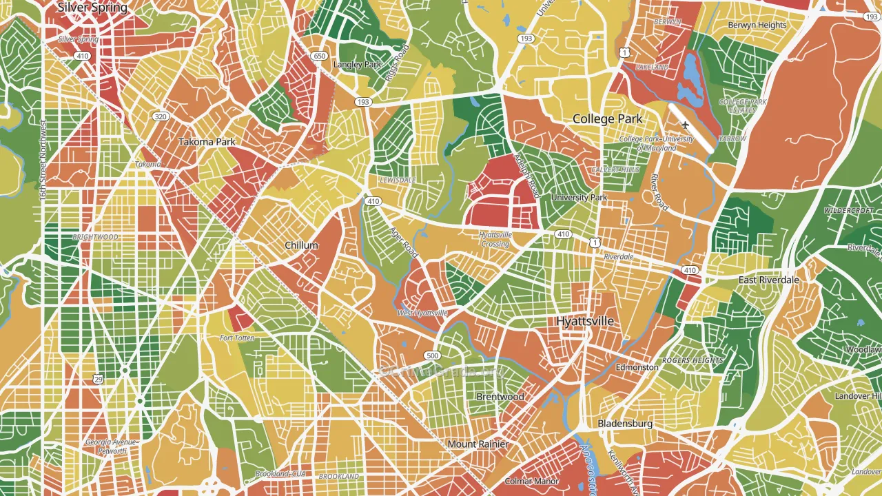 20782, MD Map of Theft Rates