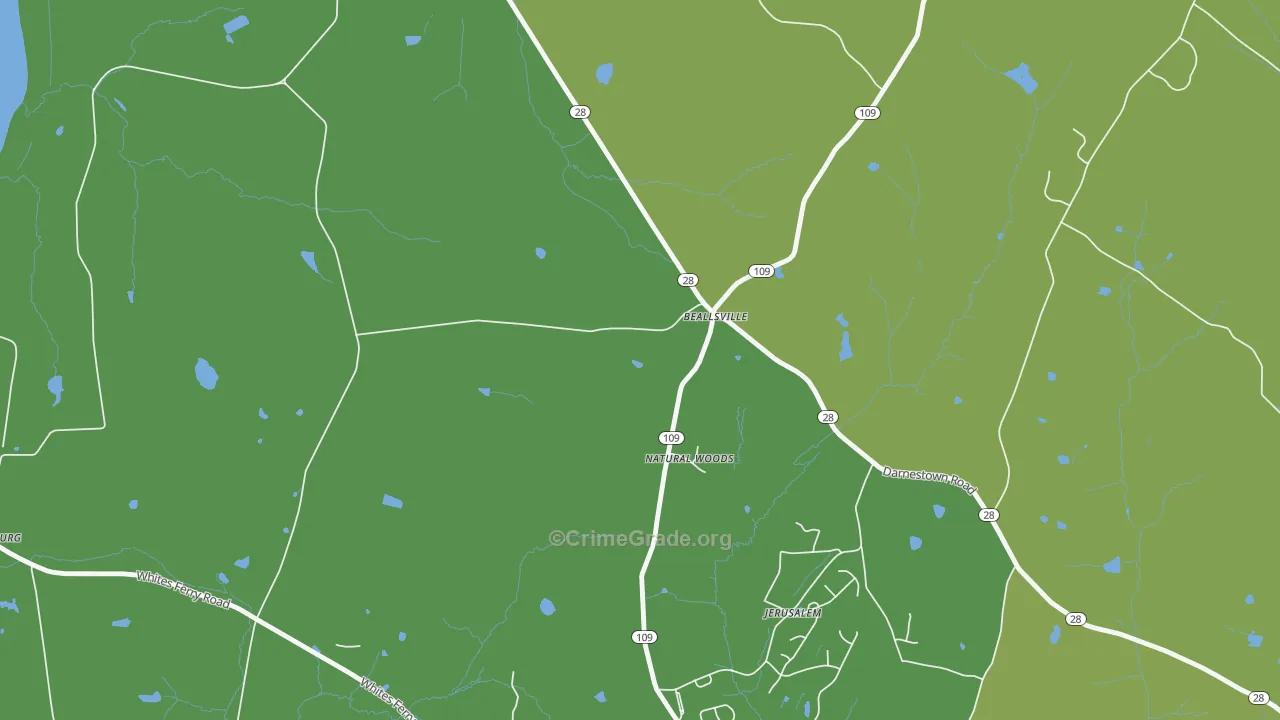 20839, MD Map of Theft Rates