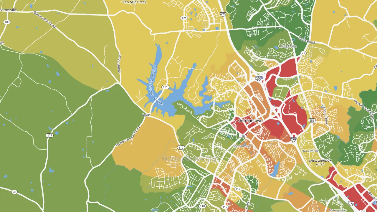 20841, MD Map of Theft Rates