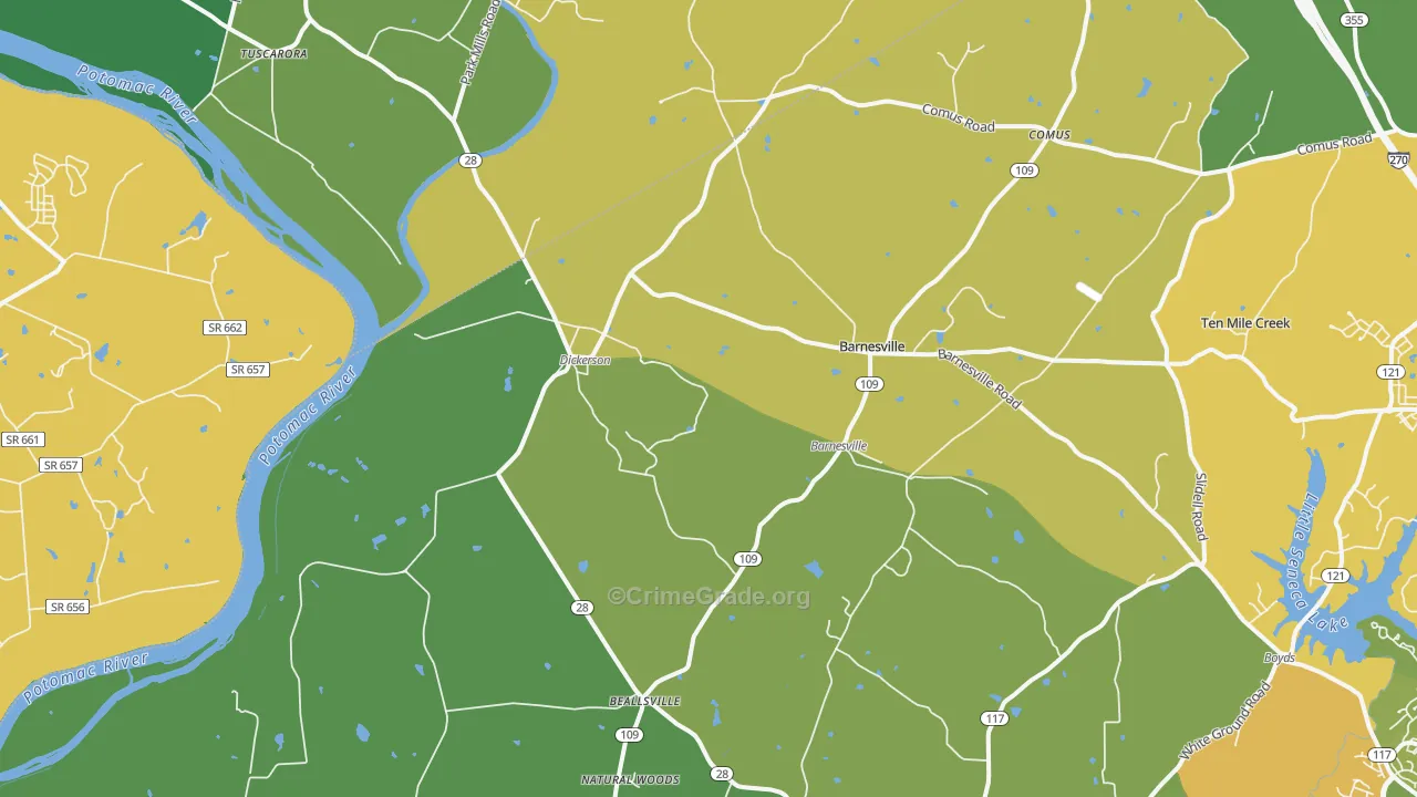 20842, MD Map of Theft Rates