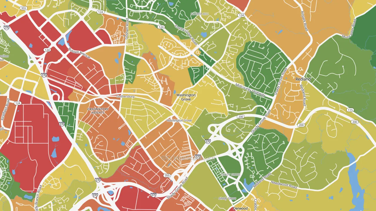 20880, MD Map of Theft Rates