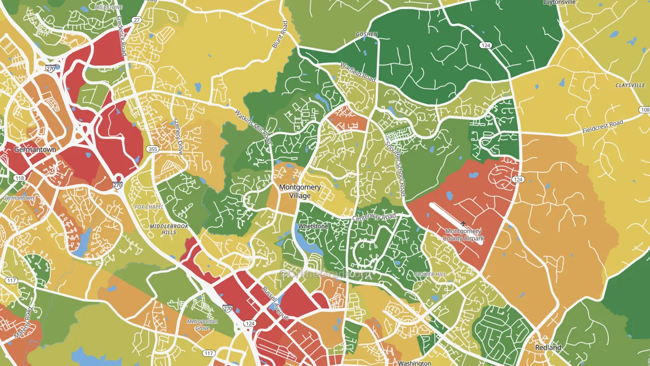20886, MD Map of Theft Rates