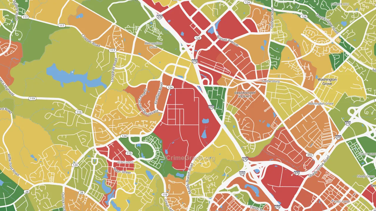 20899, MD Map of Theft Rates