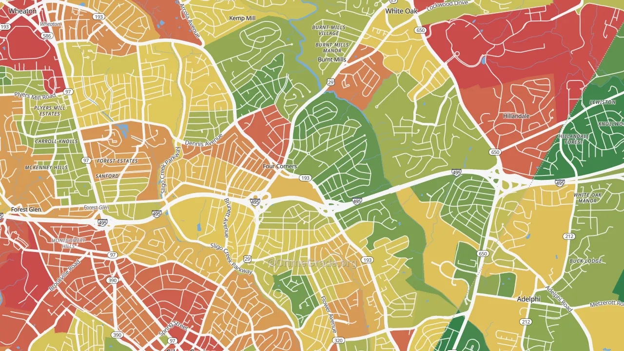 20901, MD Map of Theft Rates