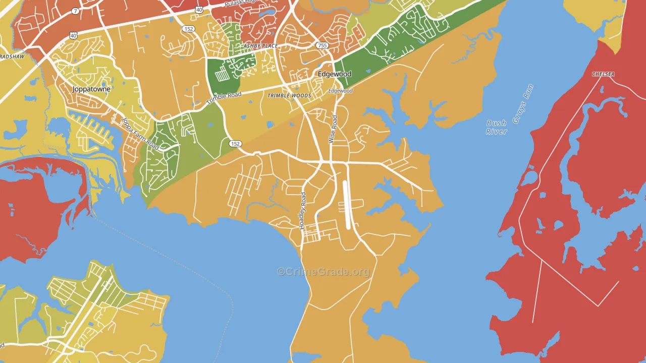 21010, MD Map of Theft Rates