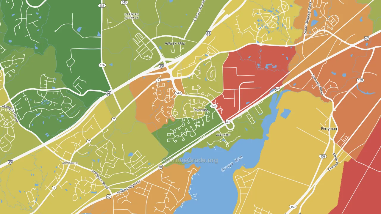 21017, MD Map of Theft Rates