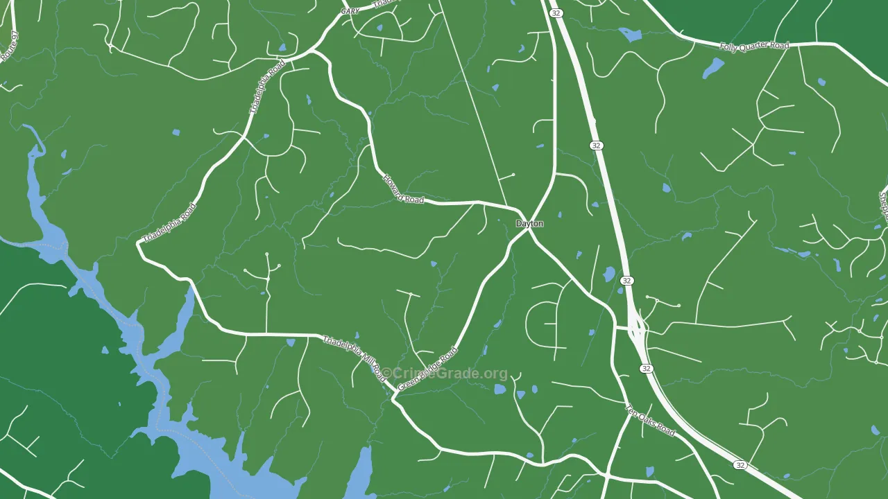 21036, MD Map of Theft Rates
