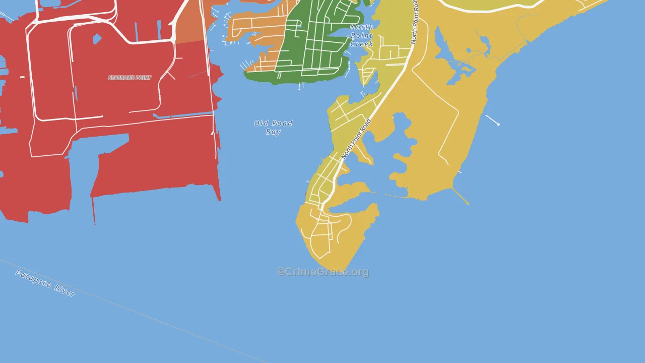21052, MD Map of Theft Rates