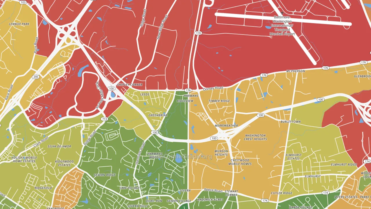 21077, MD Map of Theft Rates