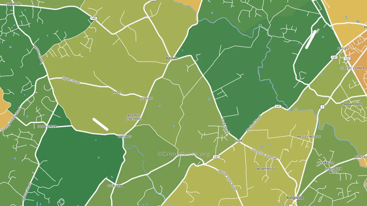 21082, MD Map of Theft Rates