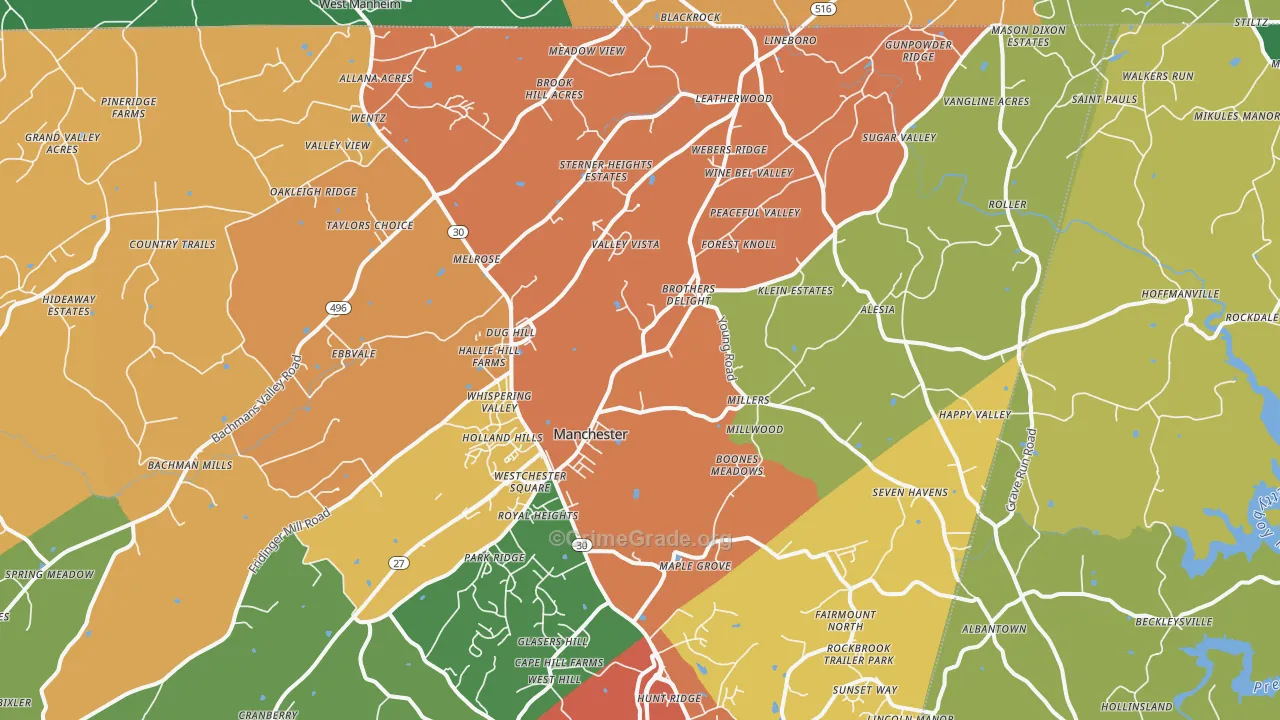 21102, MD Map of Theft Rates