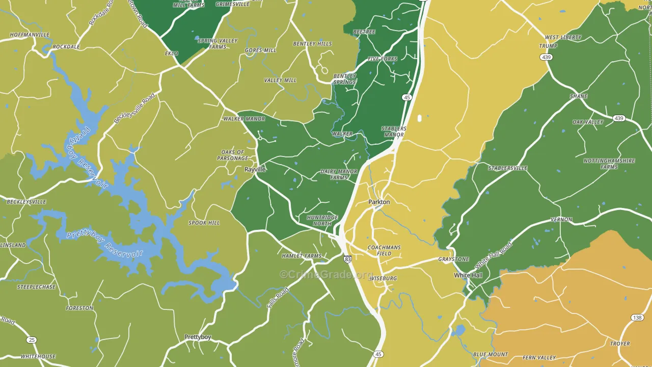 21120, MD Map of Theft Rates