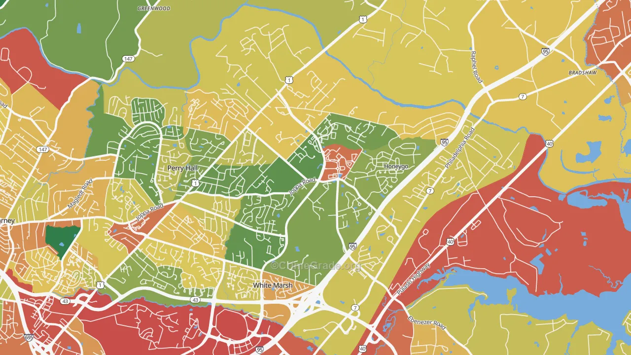 21128, MD Map of Theft Rates