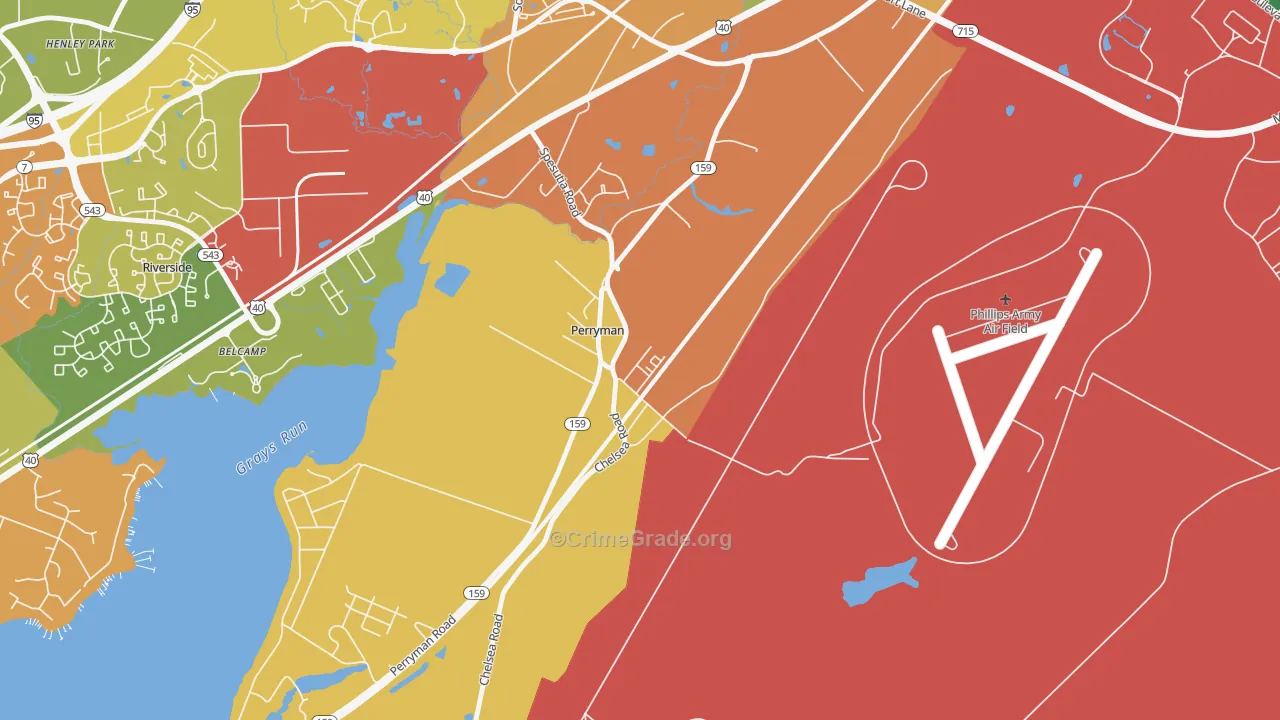 21130, MD Map of Theft Rates