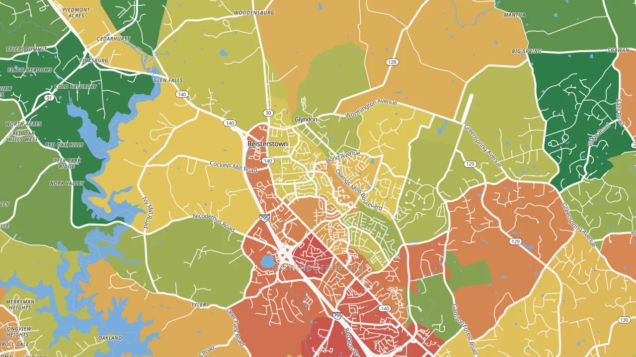 21136, MD Map of Theft Rates