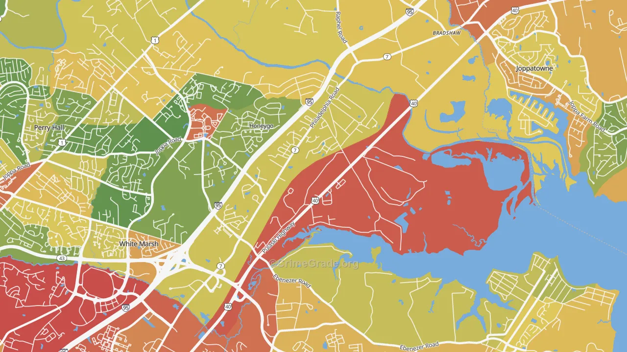 21162, MD Map of Theft Rates