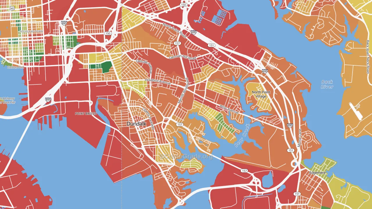 21222, MD Map of Theft Rates