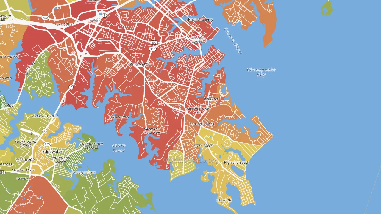 21403, MD Map of Theft Rates