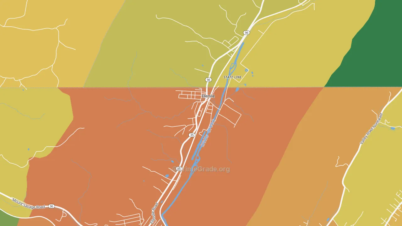 21529, MD Map of Theft Rates