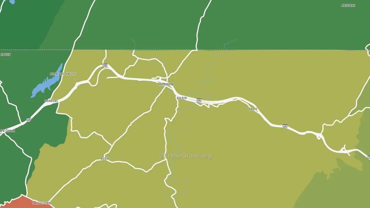 21530, MD Map of Theft Rates