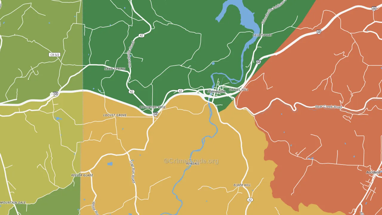 21531, MD Map of Theft Rates