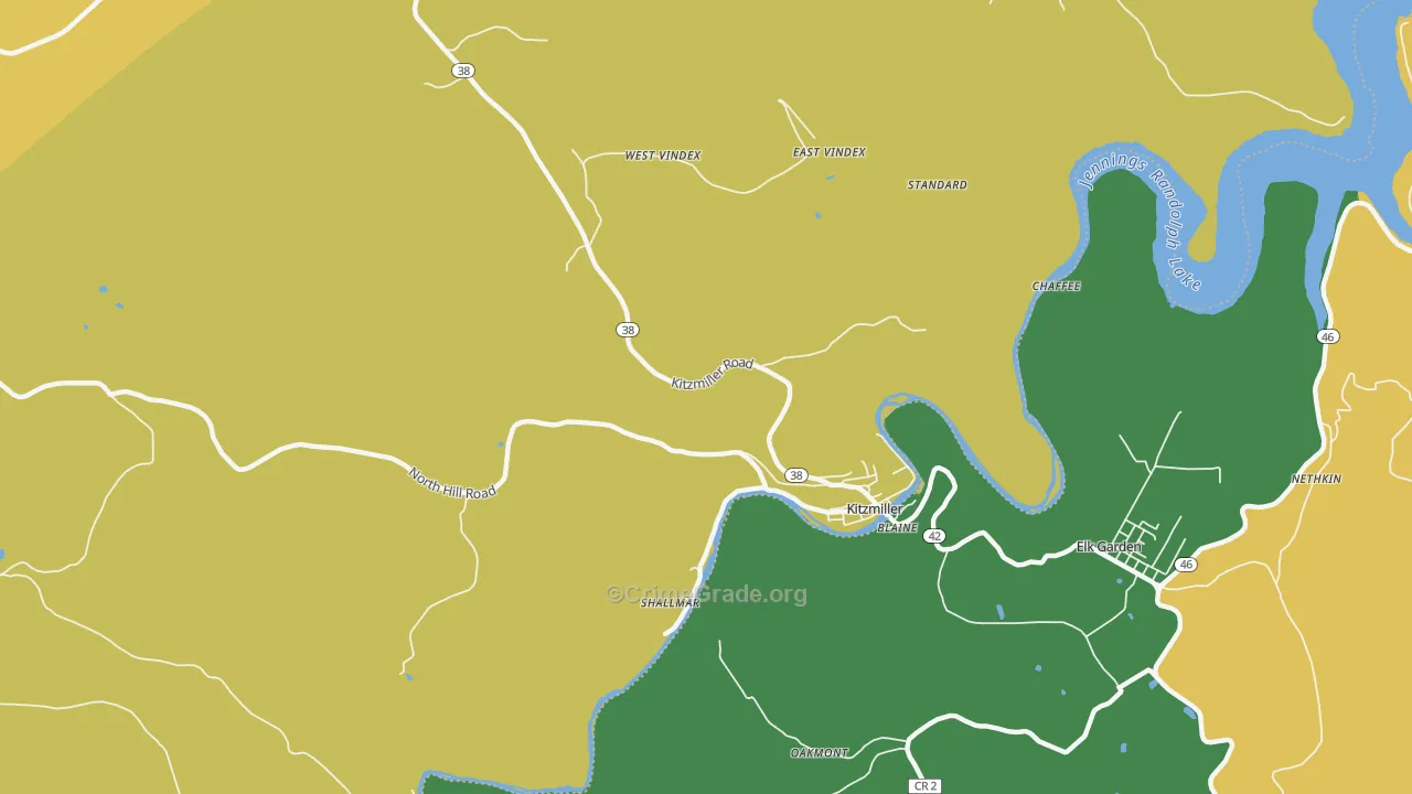 21538, MD Map of Theft Rates