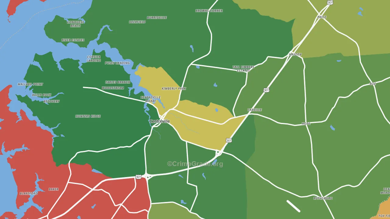 21617, MD Map of Theft Rates