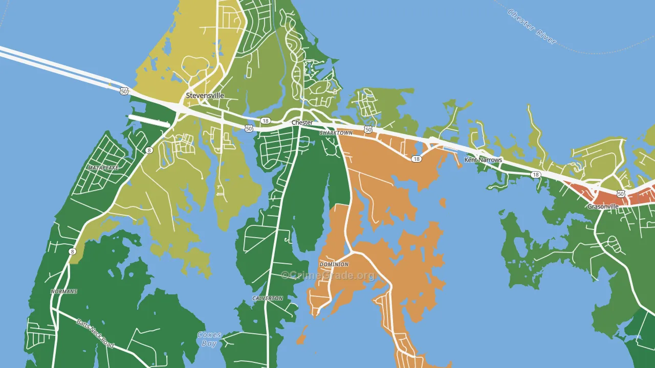 21619, MD Map of Theft Rates
