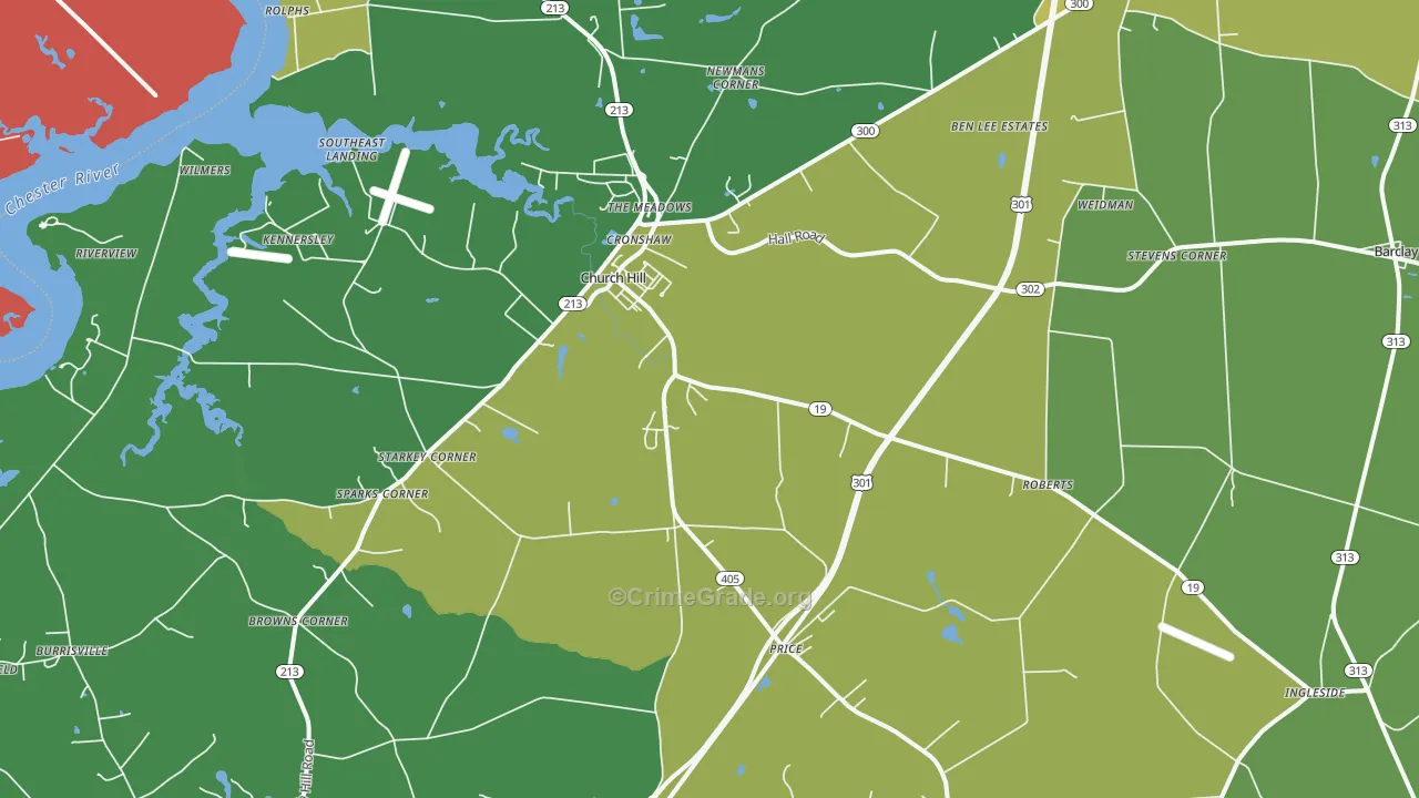 21623, MD Map of Theft Rates