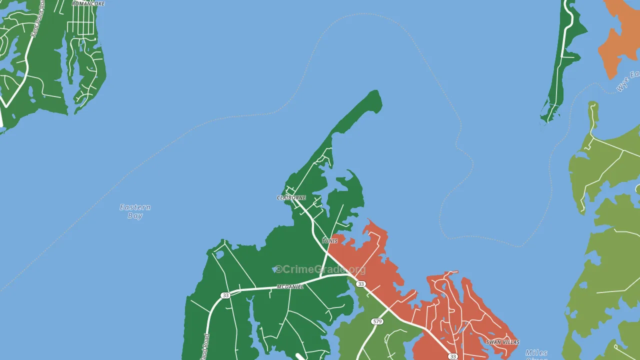21624, MD Map of Theft Rates