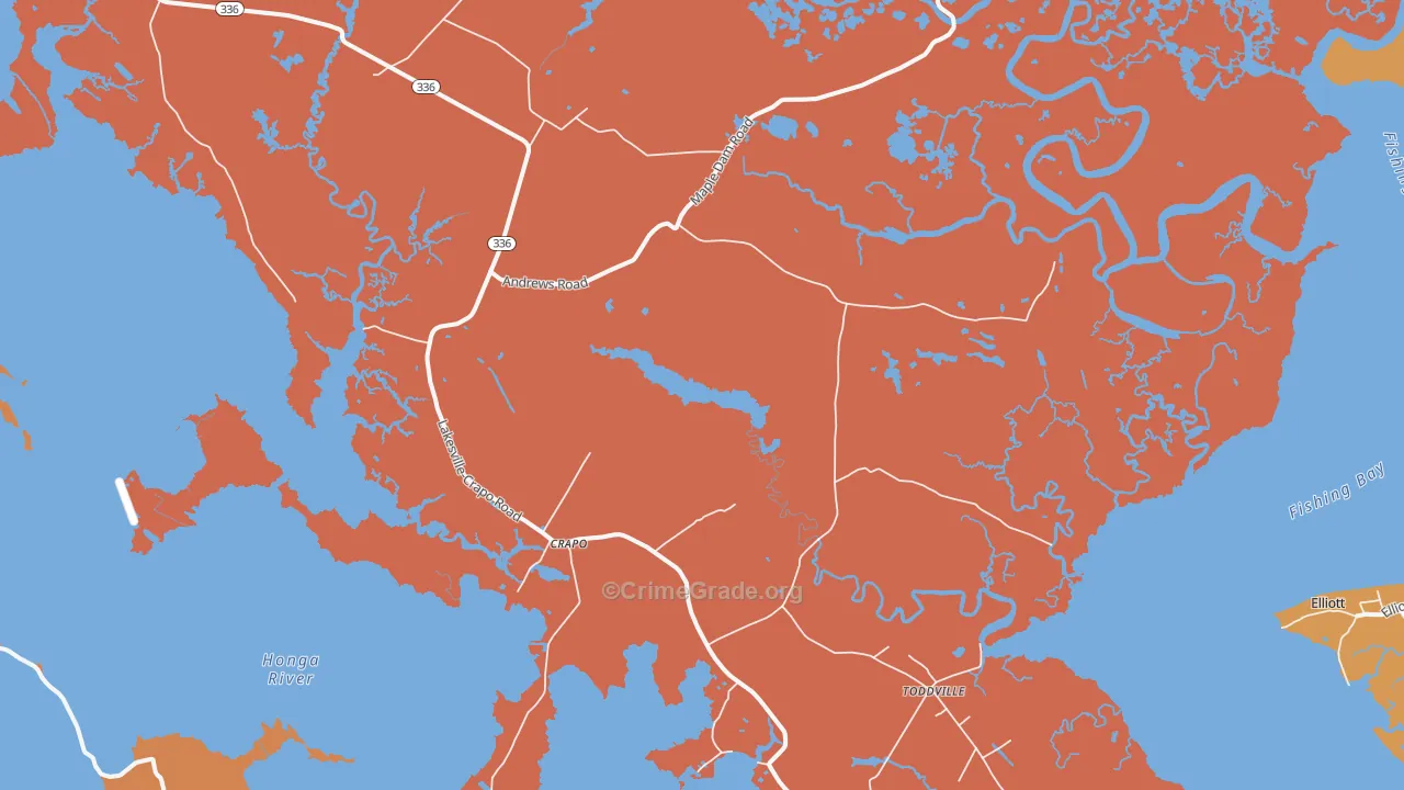 21626, MD Map of Theft Rates