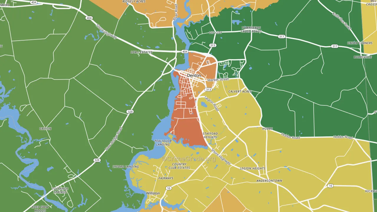 21629, MD Map of Theft Rates