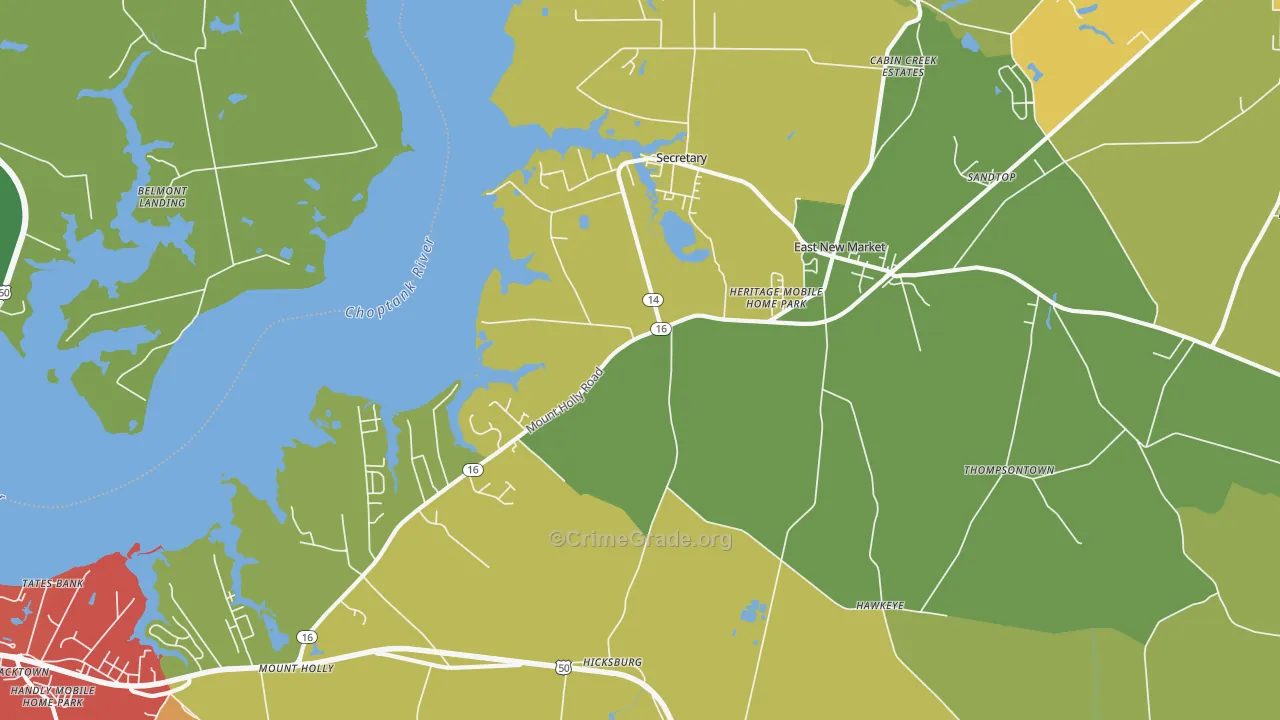 21631, MD Map of Theft Rates