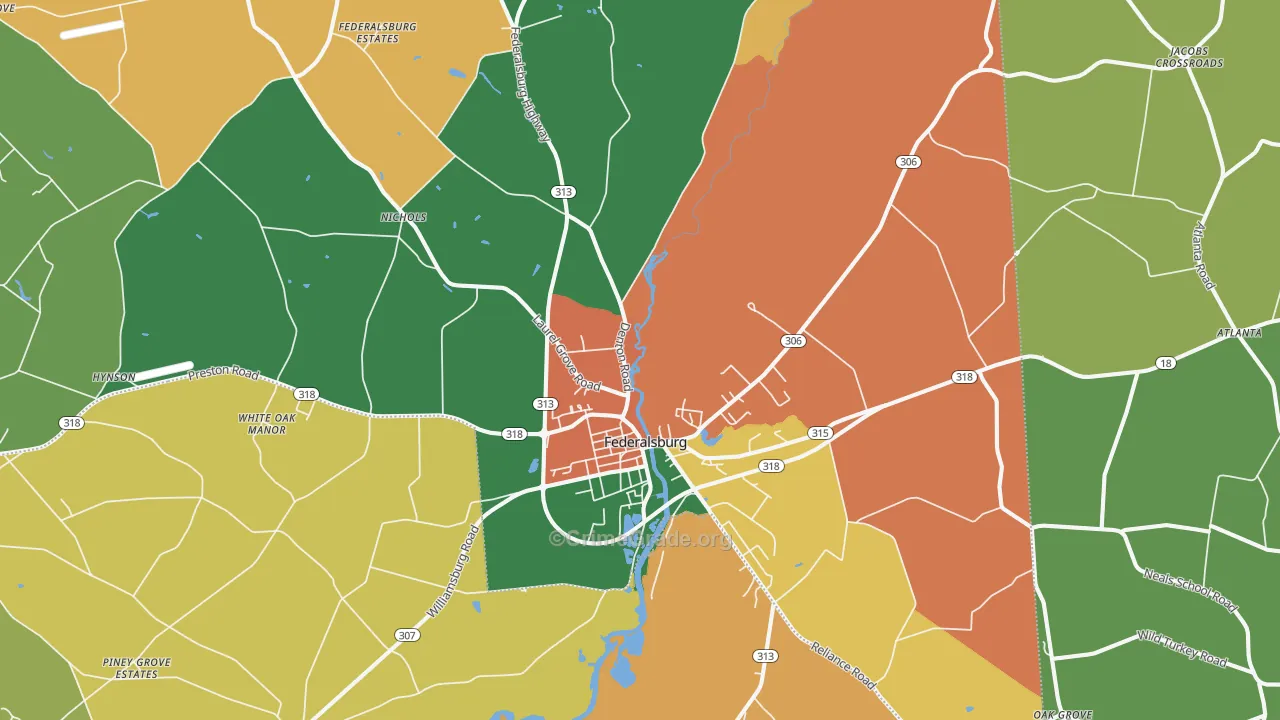21632, MD Map of Theft Rates