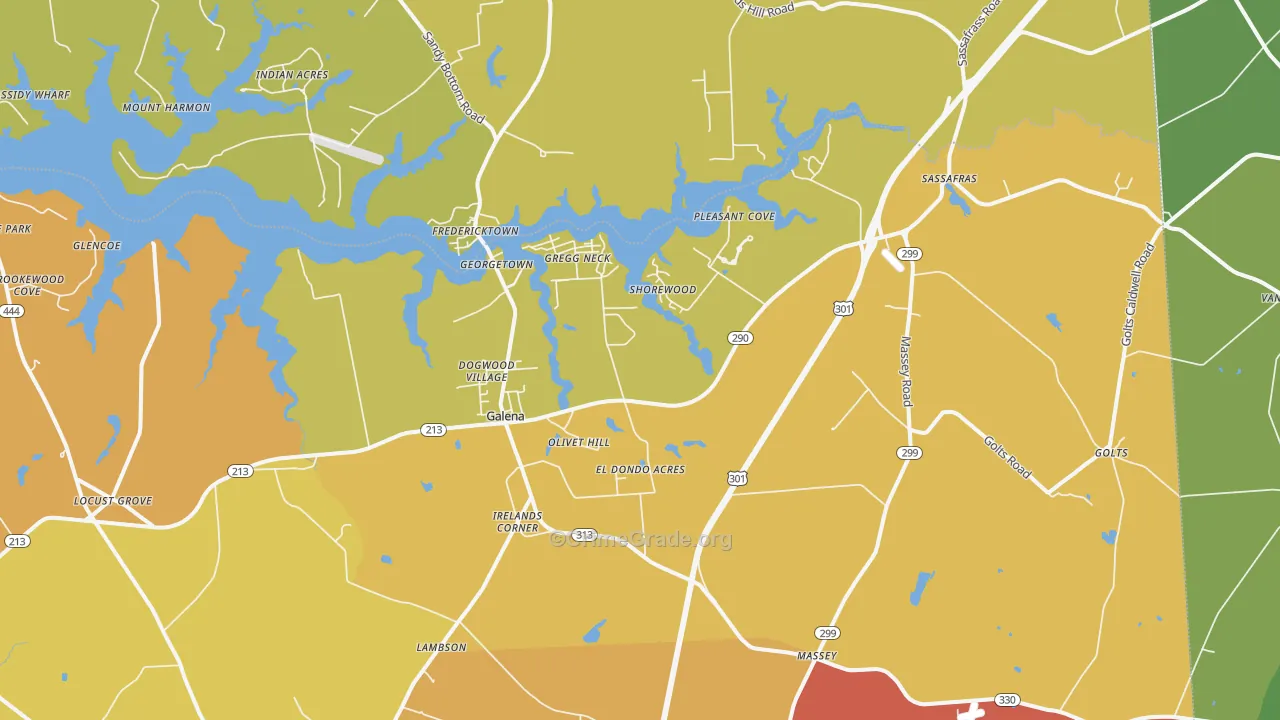 21635, MD Map of Theft Rates