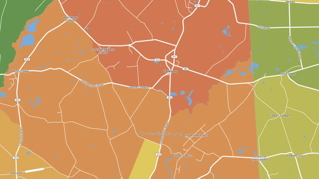 21636, MD Map of Theft Rates
